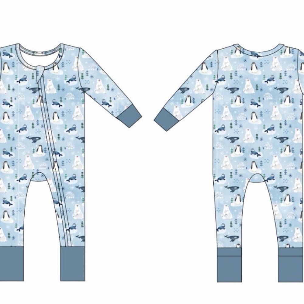 Winter Wonder mamalulu long sleeve romper
